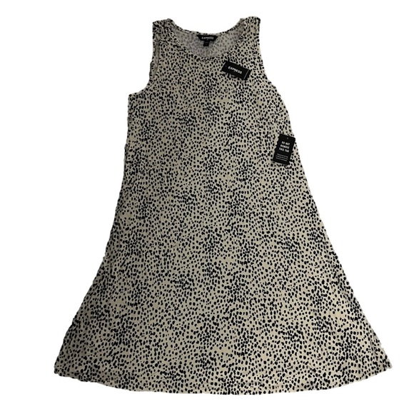 NWT Express Small Jersey Knit Spotted Cheetah Tank Dress - Picture 3 of 7
